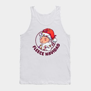 Fleece Navidad Funny Christmas (on light colors) Tank Top